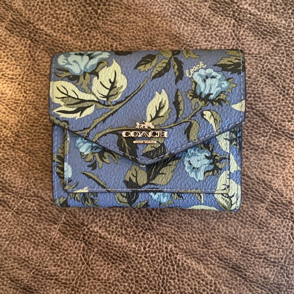 Coach small wallet - Sleeping Rose floral design